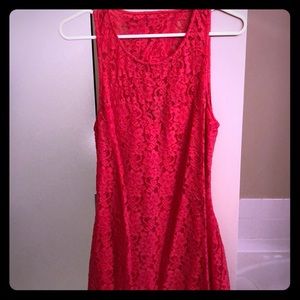 Pink mini dress